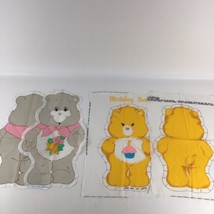 Care Bears Grams Birthday Pillow Pet Cut &amp; Sew Craft Panel Pattern Vintage 1983 - £31.07 GBP