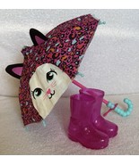 My Life As Doll Unicorn Rainy Day Play Set Umbrella Rain Boots for 18” D... - €8,47 EUR