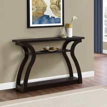 Sofa Console Table Wooden Accent Tables Shelves Entryway Dark Brown Furniture - £136.88 GBP