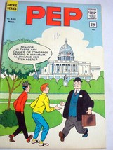Pep Comics #169 1964 VG Jughead and Archie In Washington DC Cover, Josie... - $29.99