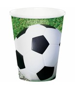 Sports Fanatic Soccer 9 oz Hot/Cold Paper Cups 8 Pack Birthday Party Dec... - £12.71 GBP