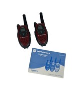 Motorola Talkabout Two-Way Radios T5420 Set of 2 Red - $369.07 MXN
