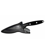 Pampered Chef Knife in Self Sharpening Case 3&quot; Blade Black Handles - £18.92 GBP