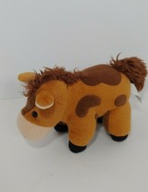 small rust brown spots chubby horse stuffed animal - £8.20 GBP