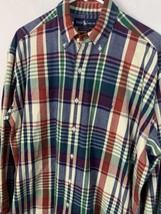 Vintage Polo Ralph Lauren Flannel Shirt Plaid Cotton Long Sleeve Men’s M... - $29.99