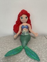 Walt Disney Store Ariel 20&quot; Plush princess little mermaid Toy Doll stuffed. - £14.58 GBP
