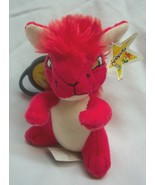 Neopets RED KYRII CLIP KEYCHAIN 4&quot; Plush STUFFED ANIMAL Toy 2005 McDonald&#39;s - $22.92 CAD