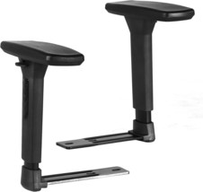 3D Adjustable T-Arms Armrest Pair Upright Bracket Replacement Parts Fits Most - £41.85 GBP