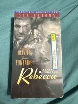 REBECCA Director Alfred Hitchcock (VHS, 1990) 1940, Oliver, Fontaine New... - $6.44