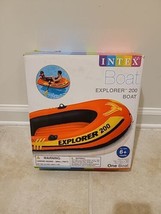 Inflatable INTEX EXPLORER 200 BOAT 58330EP Open Box 73x37x16 Holds Up To... - $20.90