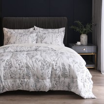 Bed In A Bag King Size Complete Set, 7 Pcs Black And White King Size Comforter S - £89.99 GBP