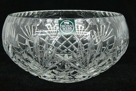Thomas Webb Lead Crystal Bowl Crisscross Lattice Fan Pineapple Thumbprin... - $347.11 MXN