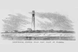 Florida East Coast Lighthouse, Jupiter by Frank Leslie - Art Print - $21.99+