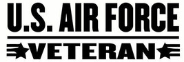 US Air Force VETERAN sticker VINYL DECAL Star Military United States Armed  - £5.58 GBP