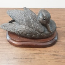 Chesapeake Reproductions green winged teal duck Sculpture with Wood Base - £18.67 GBP