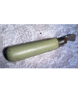 Vintage Ed Lund Co. Bottle Opener With Green Wooden Handle - No mark - $14.80
