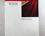 2011 Venza Owners Manual [Paperback] Toyota - £52.77 GBP