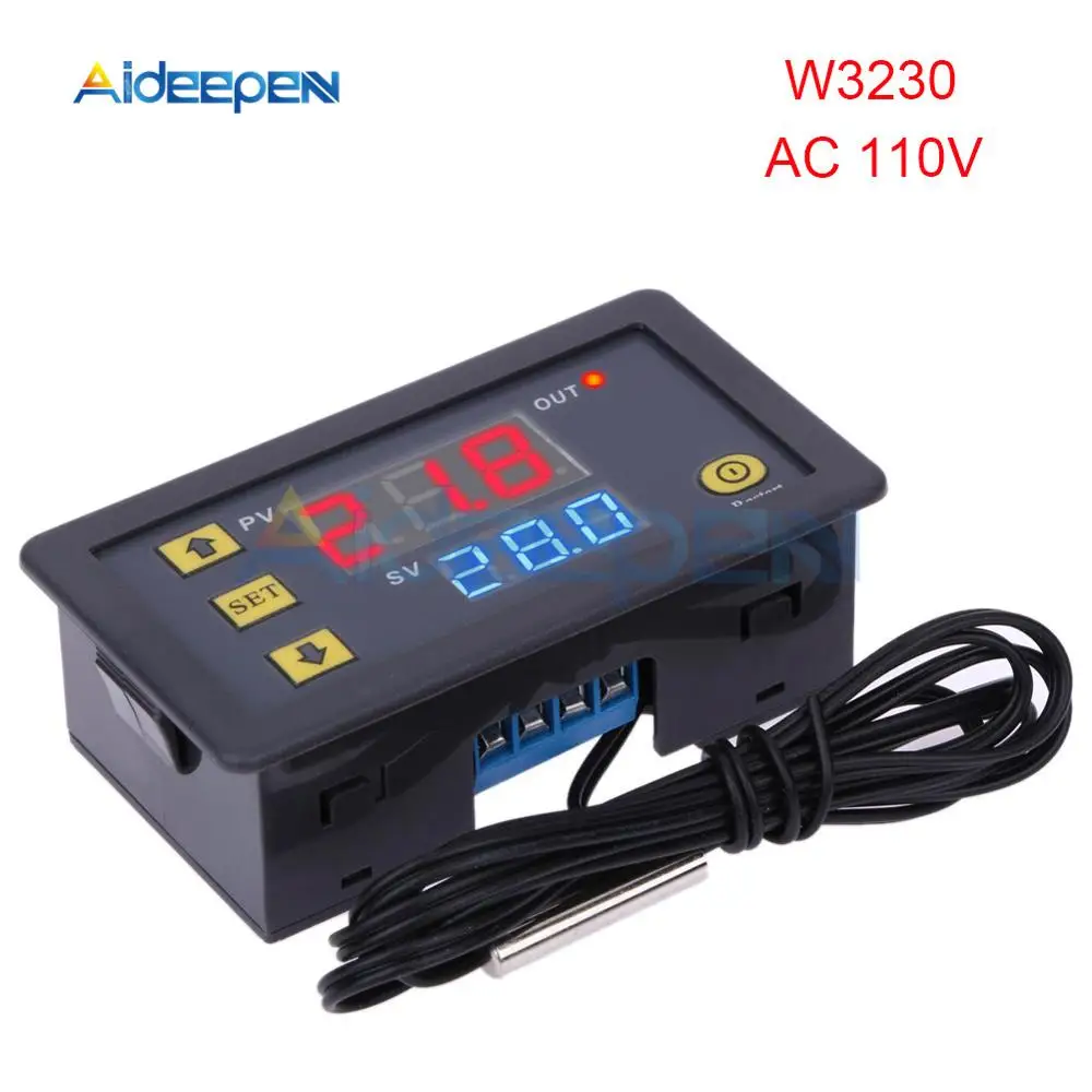 W3230 Mini Digital Temperature Controller 12V 24V 220V Thermostat Regulator Heat - £137.40 GBP