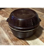 Vintage U.S.A. Stoneware Covered Bowl Baking Dish with lid 2 in 1 Dish - €36,24 EUR