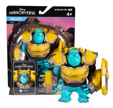 Disney Mirrorverse Sulley Figure 5&quot; Poseable Figure with Shield Mint on Card - £8.69 GBP