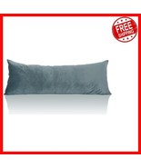 Stone Blue 20 x 54 Body Pillow Cover - Super Soft Velvet for Ultimate Co... - $805.00 MXN