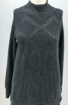Simply Vera Mock Neck Metallic Thread Sweater, Size Medium - $15.00