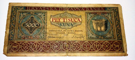 5000 kuna 1943 banknote Croatia - $6.34