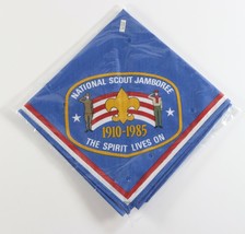 Vintage 1985 Blue National Scout Jamboree Boy Scouts of America BSA Neckerchief - £20.96 GBP