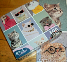 Jigsaw Puzzle 500 Pcs Kitty Cats in Fun Costumes Cat Lover Photographs Complete - £10.05 GBP