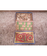 VINTAGE ANTIQUE MILTON BRADLEY LOTTO GAME - £15.67 GBP