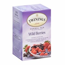 TWININGS HERBAL TEA WILD BERRIES 20 Tea Bags - $6.92
