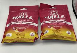 2 pack HALLS Relief Strawberry Lemonade Flavor Cough Drops 2 Bags 50 Tot... - $12.77