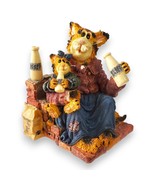 Boyds Bears 2000 Momma Craftycat &amp; Lil Sipper Figurine, Got Cream?, Orig... - $190.06 MXN