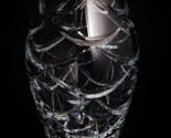 Faberge  Clear Crystal  Vase Measures 8 &quot; H x 5&quot; W x 5&quot; D - $475.00