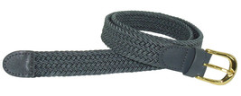 405 - Gray Ladies Nylon Braided Stretch Belt 1&quot;WIDE On Sale &amp; Sizes To Fit Most - £9.25 GBP