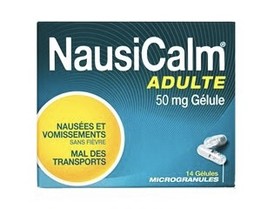 NAUSICALM-Long Lasting Formula For Nausea Relief/Motion Sickness-Pack Of 14 Caps - £11.80 GBP