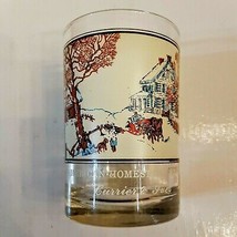 Currier &amp; Ives Glass Tumbler Arby&#39;s Collectors Series Winter Homestead F... - $8.91