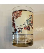 Currier &amp; Ives Glass Tumbler Arby&#39;s Collectors Series Winter Homestead F... - €7,73 EUR