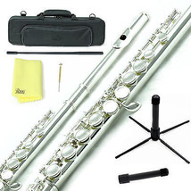 Sky Silver Plated Close Hole C Flute w Case, Stand, Cleaning Rod, Cloth and More - $139.99