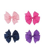 10 Haar Schleifen mit Clips Baby Mädchen Kinder Haarclip Kleinkind Blume UK - £3.84 GBP