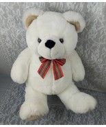 Chosun Just Friends Teddy Bear White Plaid Red Bow Plush Stuffed Animal ... - $1,677.46 MXN