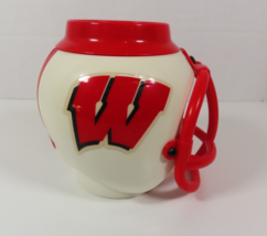Wisconsin Badgers 1992 Vintage Football Helmet Plastic Insulated Mug RARE - £27.35 GBP