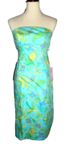 Lilly Pulitzer Size 2 Sabrina Dress Strapless Tie Behind Macadamia Nut House - £55.78 GBP
