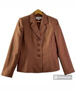 Le Suit Jacket Womens Size 10 Office Career Work Square Button Front Bla... - $380.59 MXN
