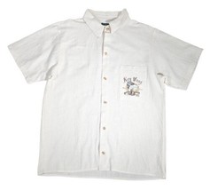 Cool Sportswear Key West Florida Button Front Shirt Men&#39;s Large Organic Cotton - £22.31 GBP