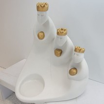 Partylite P91970  3 Kings 3 Wisemen Porcelain Bisque Nativity  Votive Tealight - £15.81 GBP