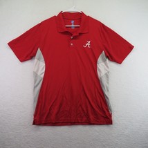 NCAA Polo Shirt Mens Size Large Alabama Crimson Tide Color Block Short Sleeve - £17.02 GBP