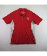 NCAA Polo Shirt Mens Size Large Alabama Crimson Tide Color Block Short S... - £17.21 GBP