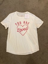 NWT Isabel Maternity by Ingrid Short Sleeve Rolled Cuff You Are Loved T-Shirt M - £9.00 GBP