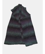 Chico’s Women’s Long Sweater Vest Medium Metallic Knit Open Front Shimmer - €5,50 EUR
